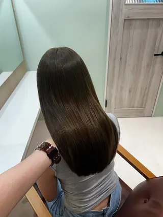 ロング ‪🤎艶感ベージュ/ ミルクティー‪🤎のヘアスタイル