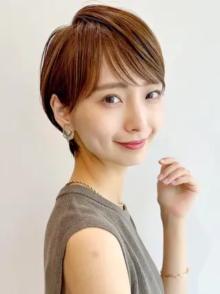 ショート 大人ショート特化/ カットモデル/表参道のヘアスタイル