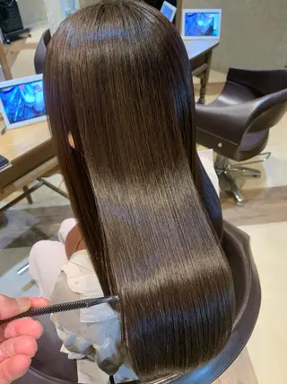 セミロング パーマ 🌟髪質改善/透明感 🌟代表RYOのヘアスタイル