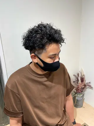 パーマ メンズ 渋谷/フェード/ 國分 翔のヘアスタイル