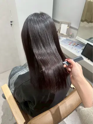 ロング SLASHスラッシュ 小川花鈴のヘアスタイル