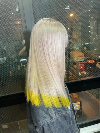ロング カラー 安田和洋 ブリーチカラー特化のヘアスタイル