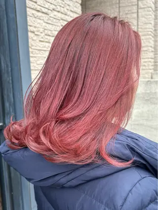 ミディアム カラー 【aini天王寺】 𝐚𝐢𝐫𝐢✂︎のヘアスタイル