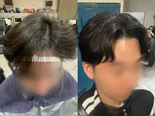 メンズ 韓国タッセルカット レイヤーカットのヘアスタイル