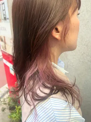 ミディアム 阪口 依美奈のヘアスタイル