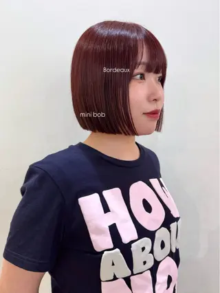 ショート カラー 松本優香/ボブ/ダ ブルカラー/髪質改善のヘアスタイル