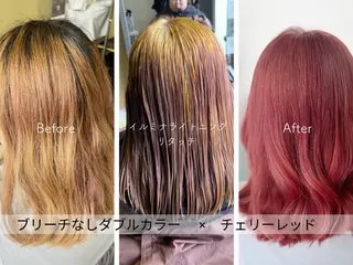 ミディアム SARAJU 仁川店【カラー特化】のヘアスタイル