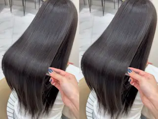 ロング 艶ブラウン/暖色 カラー/髪質改善みほのヘアスタイル