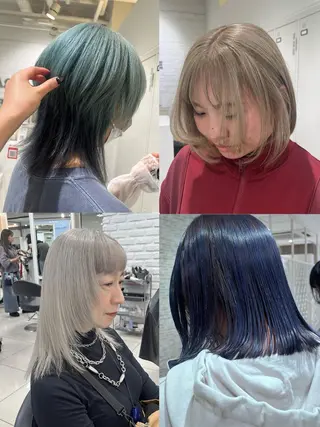 セミロング カラー 艶髪【カラー支持率 No.1】リノ🪐のヘアスタイル