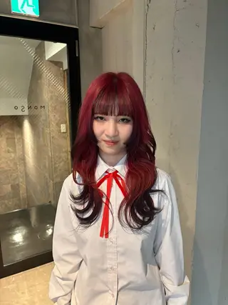 ロング 透明感・美髪 monsoワニベユナのヘアスタイル