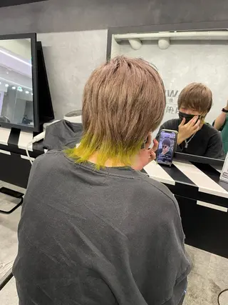 メンズ Cielro/ダブル カラー/西田咲希のヘアスタイル