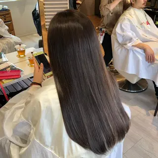 ロング カラー 金子 富士のヘアスタイル