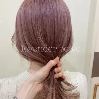 ミディアム カラー ぱつっとボブ/ 小野あかねのヘアスタイル