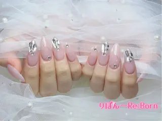 セミロング りぼん Re:Bonrのネイルデザイン