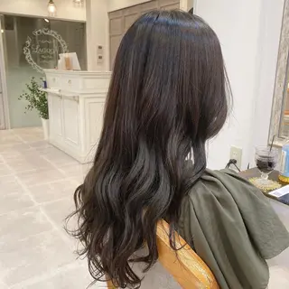 ロング カラー ブリーチなし✨艶髪 カラー𓃲YAGIのヘアスタイル