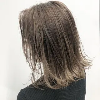 セミロング カラー Lien 深井店のヘアスタイル
