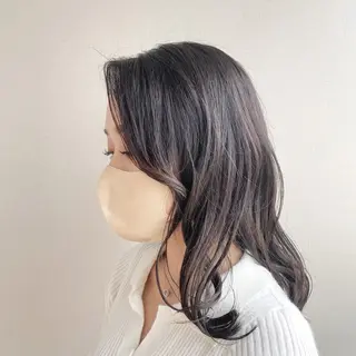 セミロング カラー 艶カラー 🎀良川琴奈のヘアスタイル