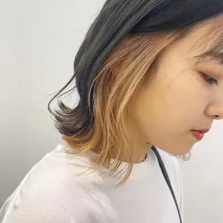 セミロング 渡邊 唯のヘアスタイル