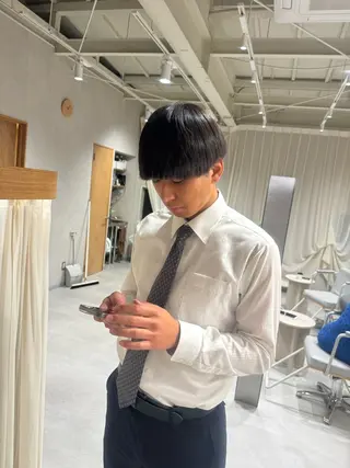 メンズ レイヤー/ボブパーマ /垢抜け/タクミのヘアスタイル