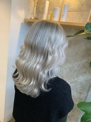 セミロング カラー 天野 開のヘアスタイル