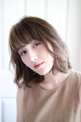 ミディアム カラー ヘアアレンジ 似合わせhair🔸 アサダ　タカコ🔸のヘアスタイル