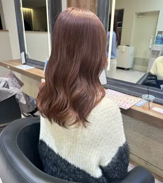 ミディアム カラー 赤み消しカラー🌱 YUZUKI🫧のヘアスタイル