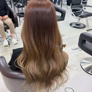 ロング カラー 松本 真実のヘアスタイル