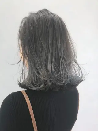 ミディアム カラー パーマ ヘアアレンジ ITbyALBUM 中野店のヘアスタイル