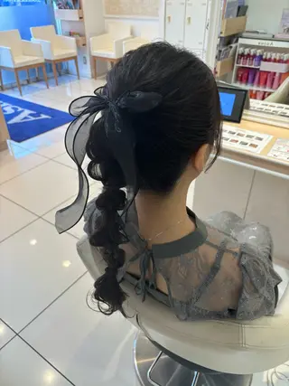 ロング ヘアアレンジ 宮永 璃沙のヘアスタイル