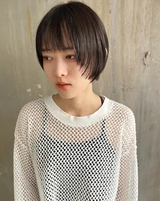 ショート カラー ﾊｲﾄｰﾝ/ｼｮｰﾄ 村上淳乃🐥のヘアスタイル