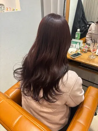 ロング カラー 【完全個室】髪質改善 暖色カラー/山崎唯奈のヘアスタイル