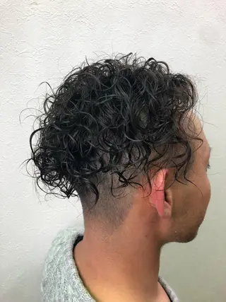 パーマ メンズ ダブルスキルエクステ /羽エクステ白石宇由のヘアスタイル