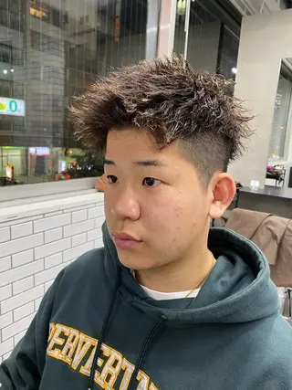 パーマ メンズ 梅田中崎町メンズ 美容師ユースケのヘアスタイル