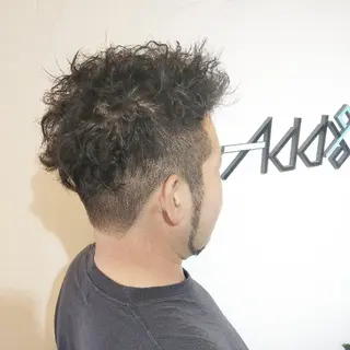 ショート パーマ ヘアアレンジ メンズ Add9 柳田健登のヘアスタイル