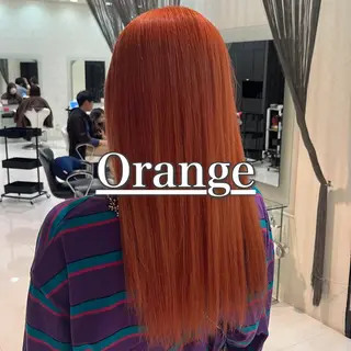 ロング カラー ブリーチ/暖色カラー 宮城陽日のヘアスタイル