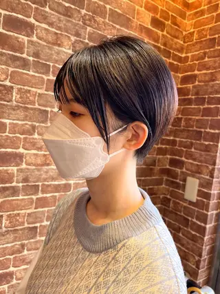 ショート カラー パーマ ヘアアレンジ メンズ キッズ ネイル マツエク・マツパ アイブロウ 久木原 ゆりのヘアスタイル