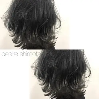 ミディアム カラー 薄田 珠美のヘアスタイル