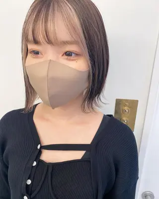 ミディアム カラー stylist トモヤのヘアスタイル