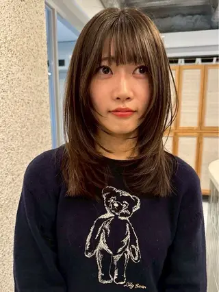 ミディアム nok Kaoriのヘアスタイル