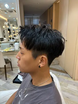 メンズ メンズ/パーマ/ ウルフ/伊武紀のヘアスタイル