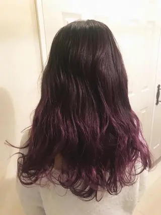 ロング カラー 岩谷/ブリーチ 🪽透明感カラーのヘアスタイル