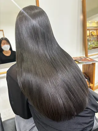 ロング カラー パーマ ヘアアレンジ misa🫧ナチュラ ル縮毛矯正/髪質改善のヘアスタイル