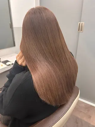 ロング カラー 薄田 珠美のヘアスタイル