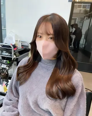 ミディアム カラー 韓国ヘア 店長NEGIのヘアスタイル
