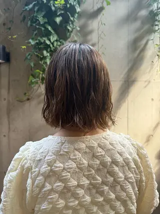 ショート 大人可愛い♡コテ巻き パーマ🌼杉田 萌恵のヘアスタイル
