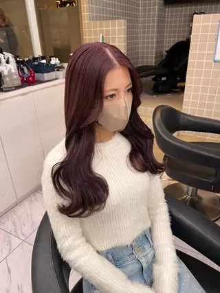 ロング カラー 💖札幌カラー 指名No.1💖玲奈のヘアスタイル