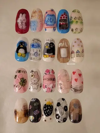 ネイル 3dパーツ/流行り 👧shushu❤️のネイルデザイン