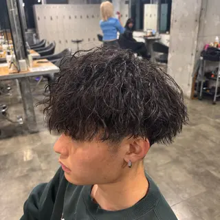 メンズ 🪽直毛男子の救世主 🪽フェザーパーマのヘアスタイル