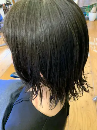ミディアム カラー Lagom なかだのヘアスタイル