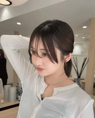 ミディアム MIZUKI🫧ྀི 韓国ヘアAFLOATのヘアスタイル